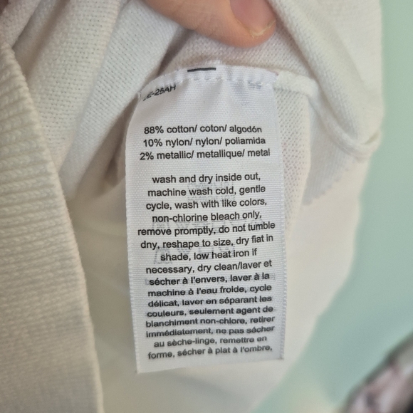 Tommy Hilfiger Women's Preppy White Logo Stripe Turtleneck Sweater Size XS/S - Picture 7 of 8